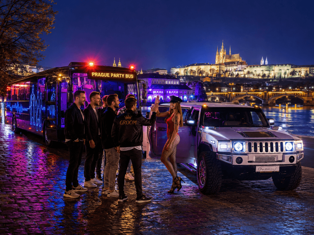 Prague VIP Private Ride in Long Limousine Hummer