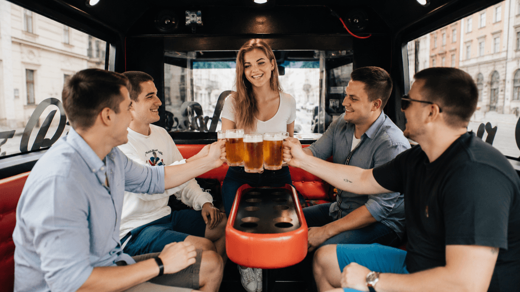 Prague Beer Bus Ride with Unlimited Beer