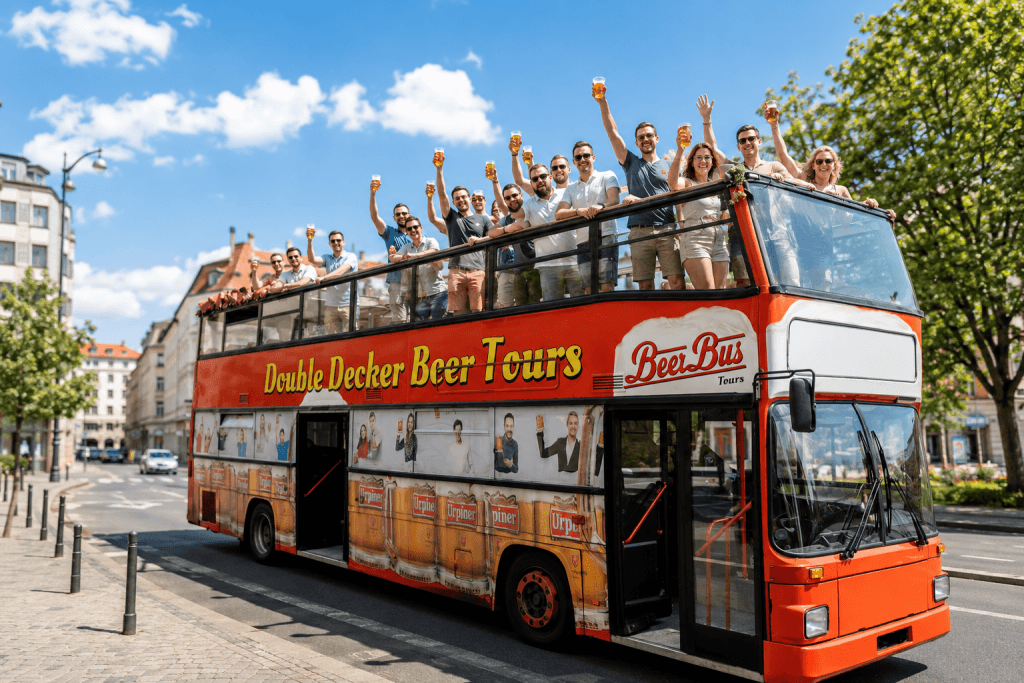 30 seater Prague Party Double Decker Beer Bus